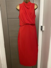 ZARA Stunning Red Dress Midi/
