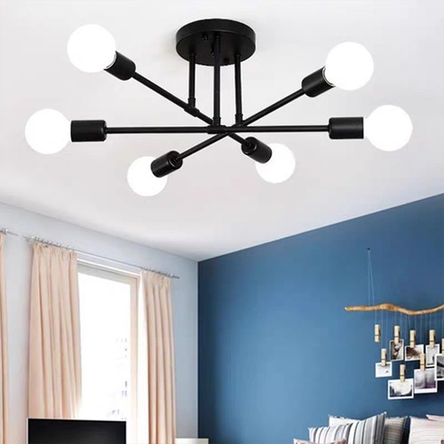 Black retro sputnik ceiling - sputnik,