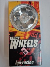 HPI racing truck wheels chrome 6 spoke Savage #3117