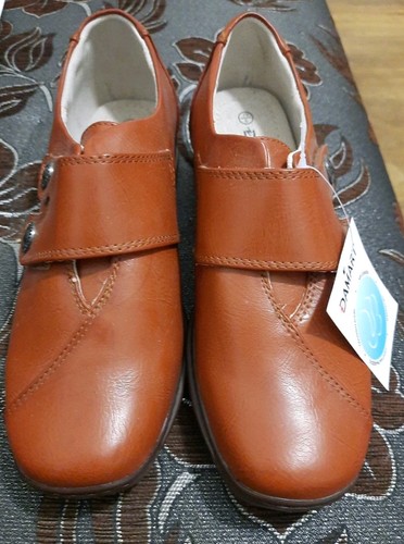 Brown leather lady - brown,