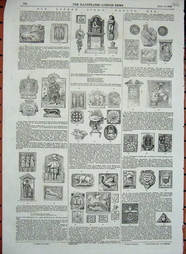 Original old antique print - antique,