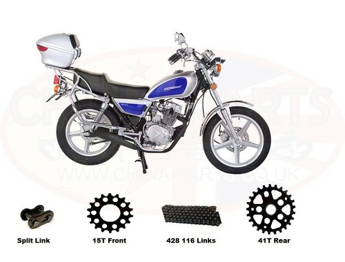 Chain sprockets set to - chain, &