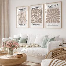Gallery Wall Art Neutral Beige Cream 3 Set Posters Minimal Modern Abstract Print
