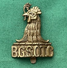 The Bristol Grammar School, OTC ~ GENUINE British Military Army Cap Badge