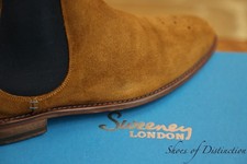 Oliver Sweeney Silsden Tan Brown Suede Chelsea Boots Shoes Men's UK 10 US 11