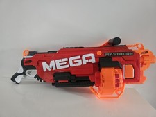 NERF MEGA Red Mastodon N Strike Blaster Good Used Condition - 