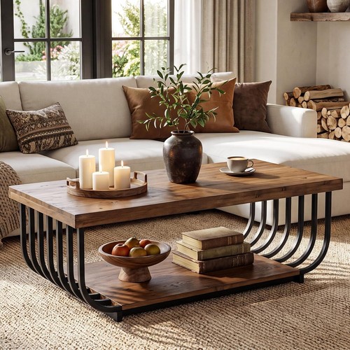 Solid wood coffee - solid,