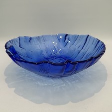 Large Blue Art Glass