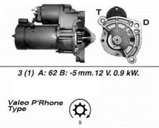 Genuine WAI Starter Motor for