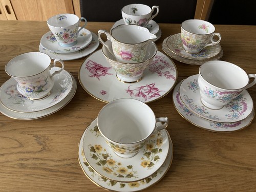 Vintage china trios - 6, cup