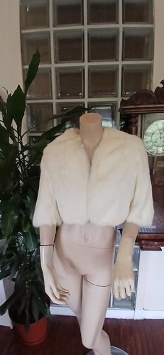 Real fur shrug bolero - real,