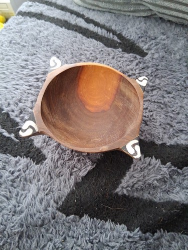 Small nambia wooden bowl with - wooden,