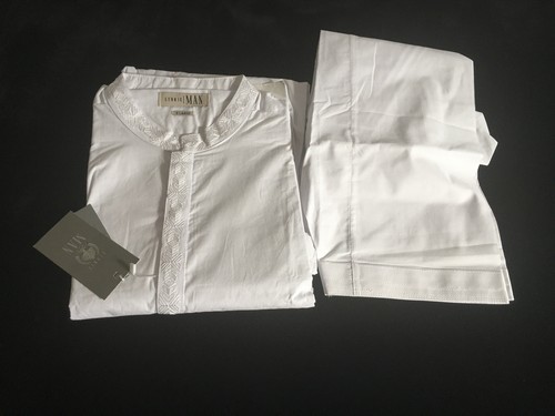 Ethnic designer mens white - mens,