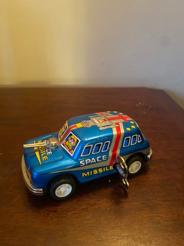 Space missile car tin toy - tin,