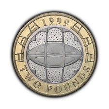 GREAT BRITAIN. 1999, 2 Pounds
