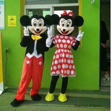 Adults Minnie Mouse Mascot Costume Party Dress Character free £95 tickets