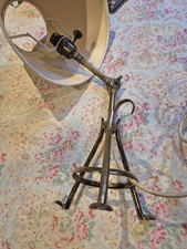 Antique Arts & Crafts Brass Pullman Coach Table Lamp WAS Benson / Faraday & Son