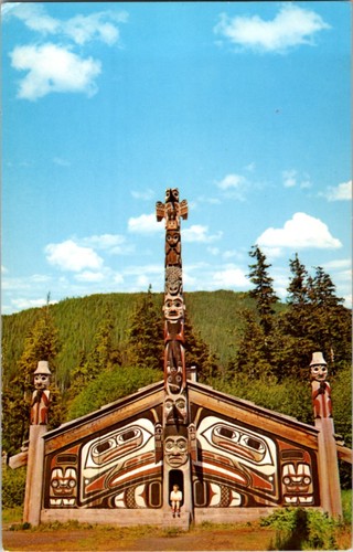 Sitka postcard indian - sitka,
