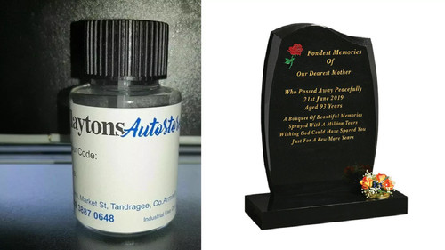 Restoring lettering grave - lettering,