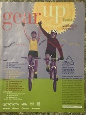 1996 Jimmie Heuga’s Toyota Mountain Bike Express PRINT AD Race For MS VTG 1990s