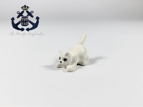 Lego minifigure white cat - lego,