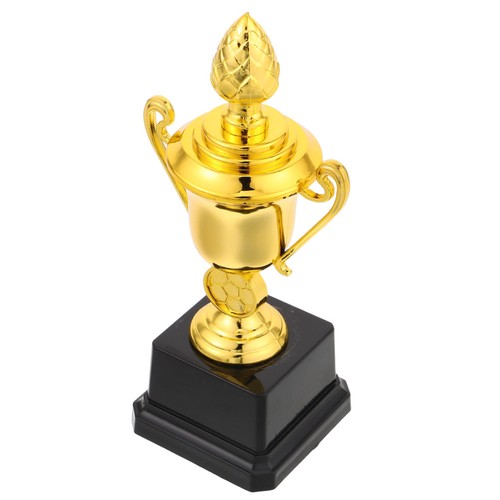 Plastic gold award trophy - gold,