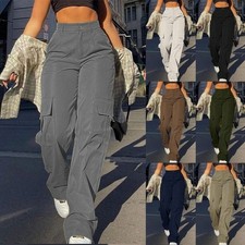 Women Wide Leg Cargo Combat