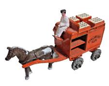 Vintage Lesney Matchbox Model Number 7 Horse Drawn Milk Float Diecast OO Unboxed