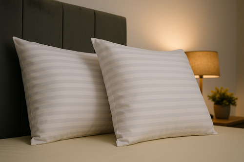 Hotel quality stripes pillows - quality,