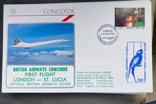Concorde flown cover british - flown,