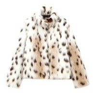 White Leopard Faux Fur Long