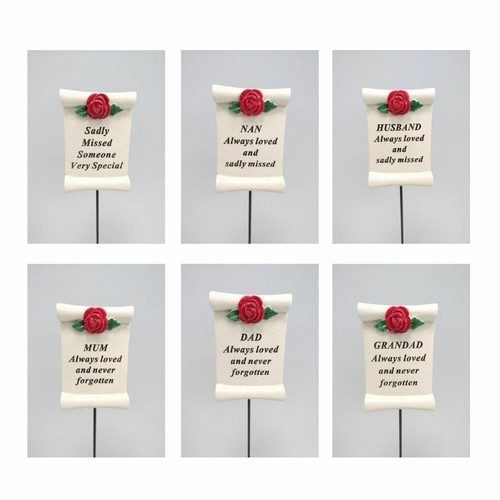 Red rose scroll - scroll, 6