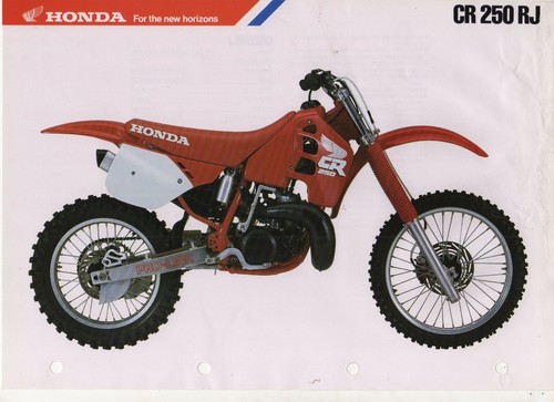 1988 honda cr250rj motocross - 1988,