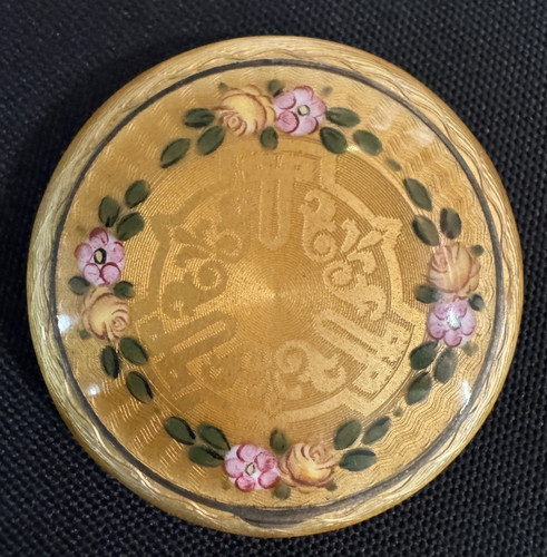 Vintage guilloche enamel - vintage,