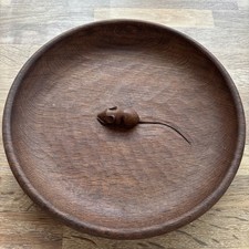 Mouseman-Robert Thompson-FRUIT BOWL-carved oak 