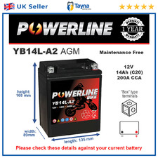 YB14L-A2 AGM Powerline