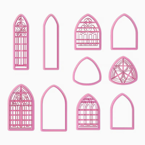 10pc gothic cathedral window - 10pc,