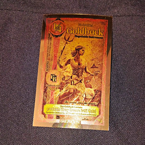 Florida goldback 4 - florida, 1/4
