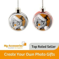 Blank Plastic Photo Bauble