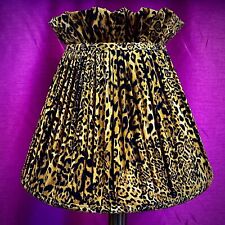 Leopard Animal Print Ruffled Top Lampshade To Match Curtains Drapes Cushions