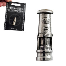 Davy Lamp Pewter Pin Badge