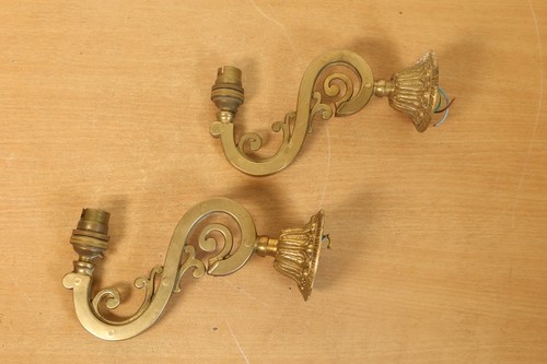 Vintage pair brass - brass, wall