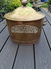 Antique  Brass And Copper Coal