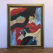 Autumn Leaves Abstract Oil