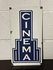 Lovely Cinema Enamel Sign - Home Decor