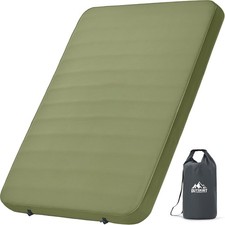 OUTSKIRT Self-Inflating Sleeping Pad 4" Thick Double Camping Mattress Pump sack