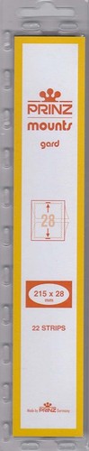 Prinz black stamp mount strips - black,