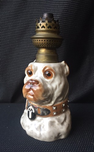 Oil lamp majolica - lamp, in