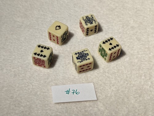 Vintage colorful poker - vintage,
