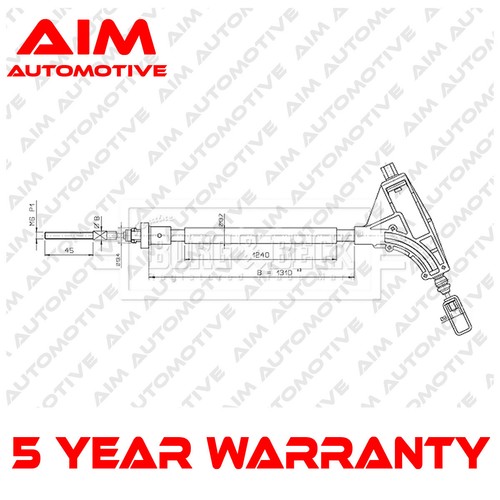 Hand brake cable front - cable, aim
